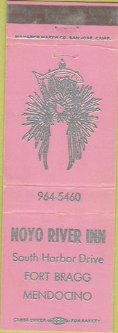 Matchbook Cover - Noyo River Inn Fort Bragg Mendocino CA