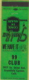 Matchbook Cover - 99 Club Greenfield Corners CA