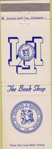 Matchbook Cover - Franklin Marshall College Book Store
