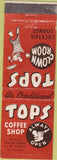 Matchbook Cover - Tops Coffee Shop Waikiki HI