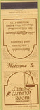 Matchbook Cover - Camino Room Restaurant Mountain Veiw CA