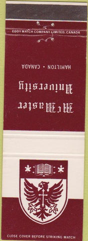 Matchbook Cover - McMaster University Hamilton ON