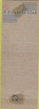 Matchbook Cover - Downtown Athletic Club New York City Heisman WEAR
