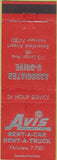 Matchbook Cover - Avis Car Rentals Bakersfield CA