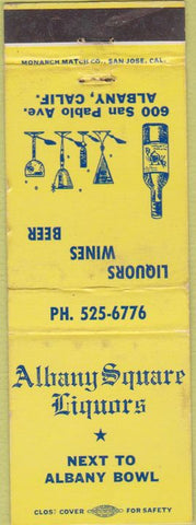 Matchbook Cover - Albany Square Liquor CA WEAR