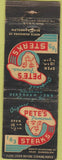 Matchbook Cover - Pete's Steaks Chicago IL WORN