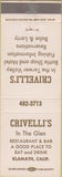 Matchbook Cover - Crivelli's In the Glen Klamath CA