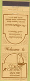 Matchbook Cover - Camino Room Restaurant Mountain Veiw CA