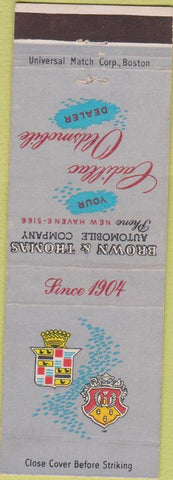 Matchbook Cover - Cadillac Oldsmobile New Haven CT