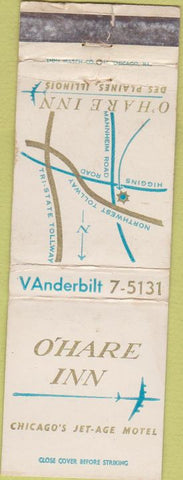 Matchbook Cover - O'Hare Inn Chicago IL WORN