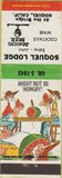 Matchbook Cover - Soquel Lodge CA hillbilly