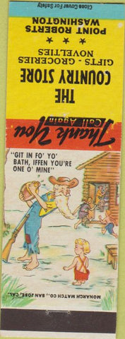 Matchbook Cover - Country Store Point Roberts WA hillbilly