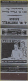 Matchbook Cover - JW Knotwell Barber Shop Lancaster PA