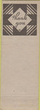 Matchbook Cover - JW Knotwell Barber Shop Lancaster PA