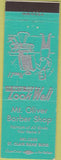 Matchbook Cover - Mount Oliver Barber Shop NO TOWN