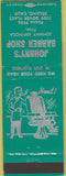 Matchbook Cover - Johnny's Barber Shop Delano CA