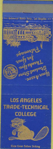 Matchbook Cover - Los Angeles CA Trade Tech College Beavers