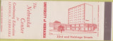 Matchbook Cover - University of Nebraska Lincoln NE