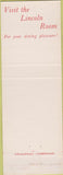 Matchbook Cover - University of Nebraska Lincoln NE