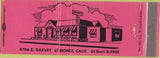 Matchbook Cover - Hoggs Cafe El Monte CA pink