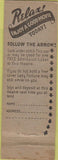 Matchbook Cover - Hollywood Theatre LaCrosse WI CREASE