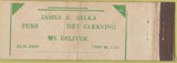 Matchbook Cover - James Belka Dry Cleaning NO TOWN