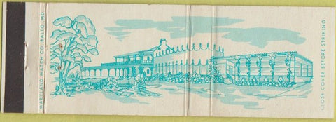 Matchbook Cover - Peter Pan Urbana MD restaurant