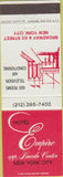 Matchbook Cover - Hotel Empire New York City