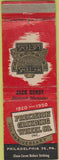 Matchbook Cover - Precision Grinding Wheel 1950 Philadelphia PA WEAR