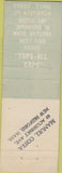 Matchbook Cover - Crouch Dairy Supply Kansas City MO milk Fort Worth TX