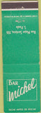 Matchbook Cover - Bar Michel Sao Paulo Brazil
