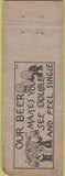 Matchbook Cover - Little Grove Tavern Kitzville MN WORN
