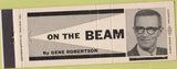 Matchbook Cover - Gene Robertson On The Beam San Francisco Sun newspaper