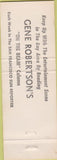 Matchbook Cover - Gene Robertson On The Beam San Francisco Sun newspaper