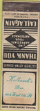 Matchbook Cover - Kulhanek's Bar Match Corp STAMPED WEAR