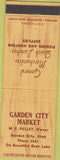 Matchbook Cover - Garden City Market Garden City UT fishing supply