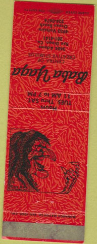 Matchbook Cover - Baba Yaga San Diego CA  Creative Stimulus