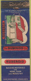 Matchbook Cover - Ruberoid Building Materials WORN