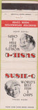 Matchbook Cover - Susie Q Fish Chips Bloomfield Hills MI girlie WEAR