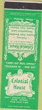 Matchbook Cover - Colonial House Taylor MI