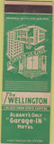 Matchbook Cover - Wellington Hotel Albany NY WEAR