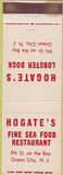 Matchbook Cover - Hogate's Ocean City NJ Sea Food