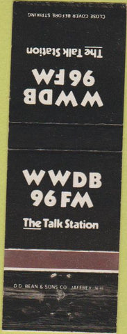 Matchbook Cover - WWDB 96 FM Radio WORN