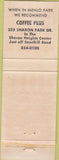 Matchbook Cover - Mills Square Restaurant San Mateo CA
