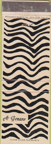 Matchbook Cover - A Genaro Antiques Imports San Francisco CA