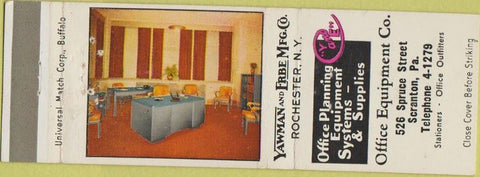 Matchbook Cover - Office Furniture Scranton PA WEAR