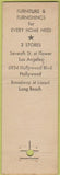 Matchbook Cover - Barker Bros gift boxes Los Angeles Long Beach CA WEAR