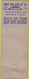 Matchbook Cover - Mosher TV Service Beloit WI WORN