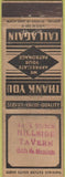 Matchbook Cover - Jack Dusek Hillsaide Tavern STAMPED WORN