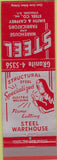 Matchbook Cover - Steel Warehouse Syracuse NY welding